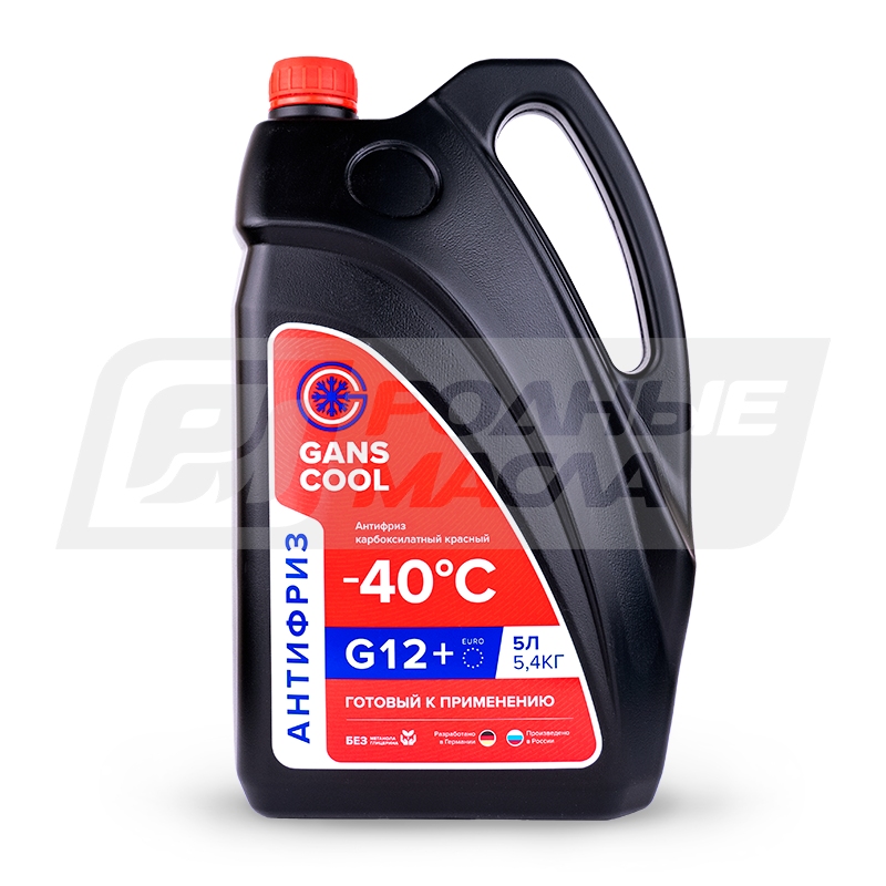 GANS COOL -40C G12+ (красный), 5л 540025